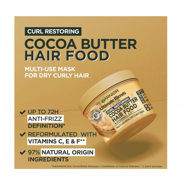 Garnier Ultimate Blends Curl Restoring Cocoa Butter Hair Food Mask