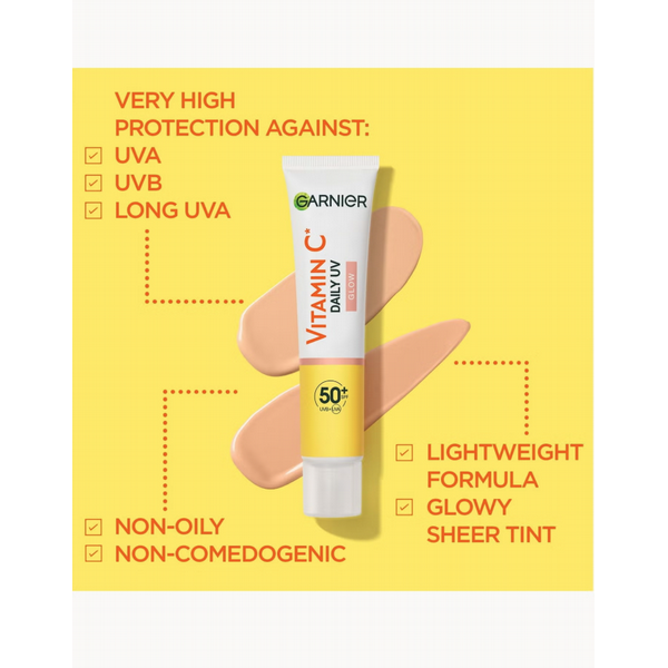 Garnier Vitamin C Daily UV Brightening Fluid Glow SPF 50+ 40ml