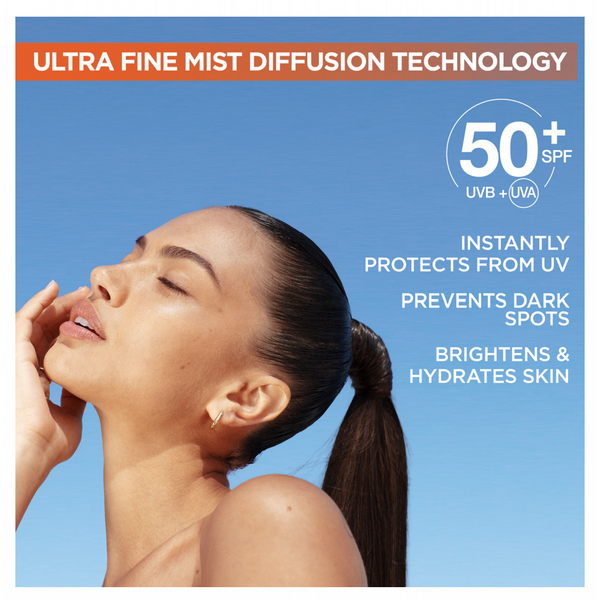 Garnier Vitamin C Brightening Over Make-up UV Sun Cream Mist SPF50+
