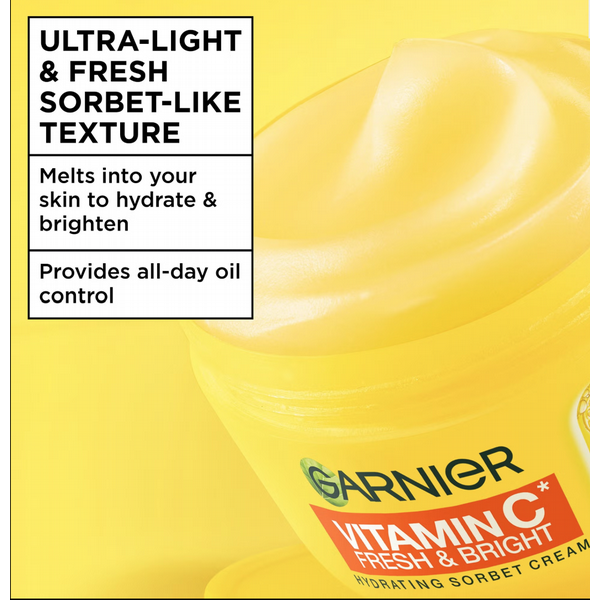 Garnier The Vitamin C Fresh & Bright Hydrating Sorbet Cream