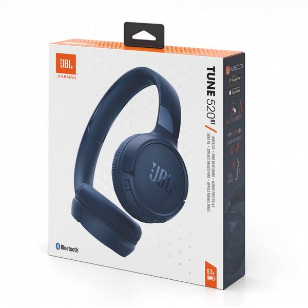 JBL Tune 520BT - Wireless on ear headphones, Blue
