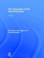 Geography of the World Economy, The