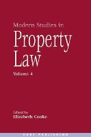 Modern Studies in Property Law - Volume 4 (PDF eBook)
