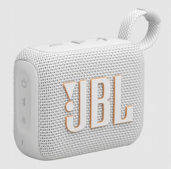 JBL Go 4 Portable Speaker, White