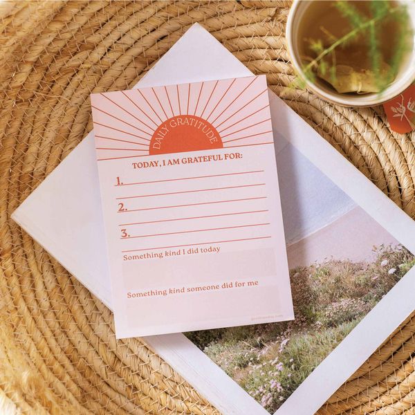 Daily Gratitude Pad | Sun Ray | A6