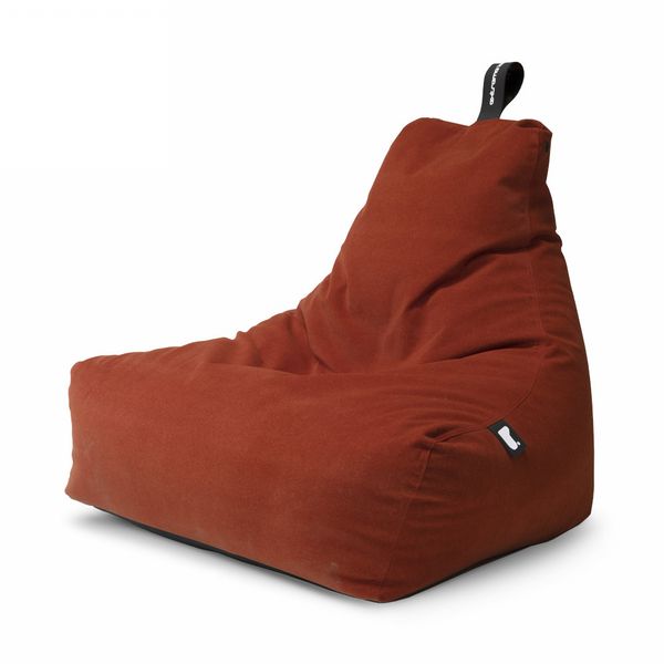 Extreme Lounging Brushed Suede Mighty B Bag In Rust Orange